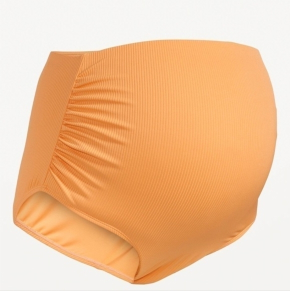 NWT Old Navy High Waisted Rib-Knit Swim Bottoms Medium - Picture 4 of 5